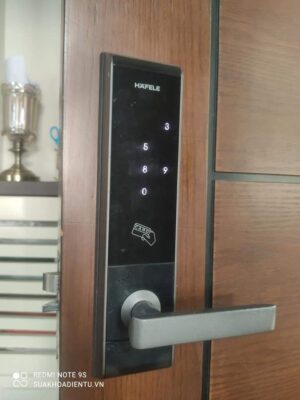 Khóa cửa Hafele không hiển thị số bấm, liệt cảm ứng.